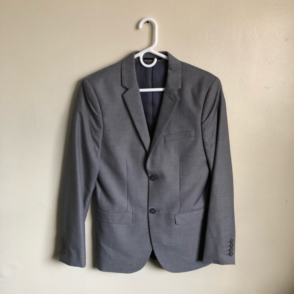 TOPMAN Grey Suit Jacket Blazer 36R
